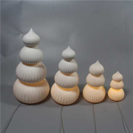 CERAMIC CHRISTMAS TREE WITH LED LIGHT